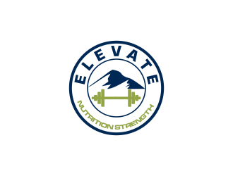 ELEVATE Nutrition Strength logo design by oke2angconcept
