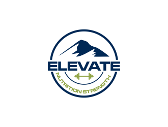 ELEVATE Nutrition Strength logo design by oke2angconcept