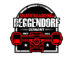 Skateboarding Deggendorf logo design by Cekot_Art
