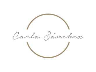 Carla Sánchez logo design by tejo
