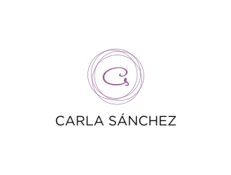 Carla Sánchez logo design by mbamboex