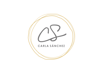 Carla Sánchez logo design by YONK