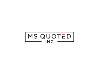 Ms Quoted, Inc logo design by haidar