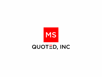 Ms Quoted, Inc logo design by haidar
