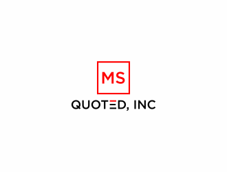 Ms Quoted, Inc logo design by haidar