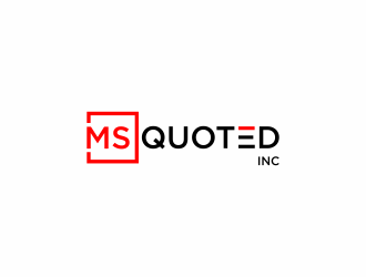 Ms Quoted, Inc logo design by haidar