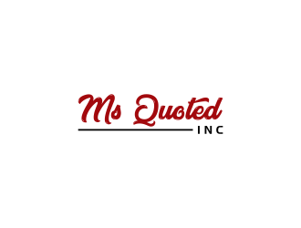 Ms Quoted, Inc logo design by RIANW