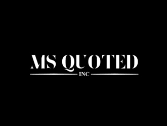 Ms Quoted, Inc logo design by Roma