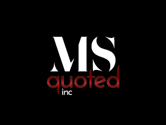 Ms Quoted, Inc logo design by Roma