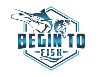 Begin To Fish logo design by Benok