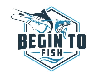 Begin To Fish logo design by Benok