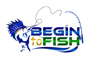 Begin To Fish logo design by 3Dlogos