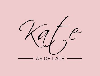 Kate as of Late logo design by afra_art
