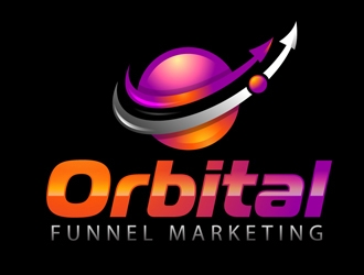 Orbital Funnel Marketing logo design by DreamLogoDesign