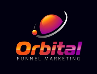 Orbital Funnel Marketing logo design by DreamLogoDesign