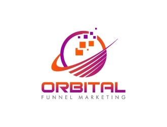 Orbital Funnel Marketing logo design by pencilhand