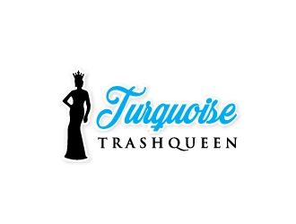 Turquoise Trashqueen logo design by samuraiXcreations