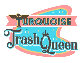Turquoise Trashqueen logo design by avatar