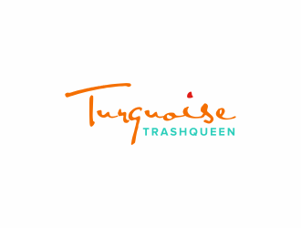 Turquoise Trashqueen logo design by ubai popi