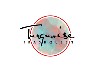 Turquoise Trashqueen logo design by meliodas