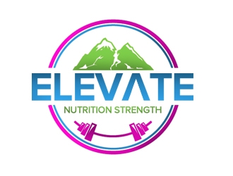 ELEVATE Nutrition Strength logo design by nikkl