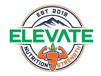 ELEVATE Nutrition Strength logo design by REDCROW