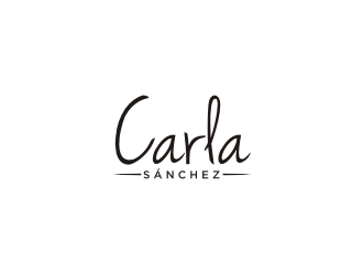 Carla Sánchez logo design by Barkah