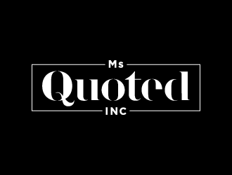Ms Quoted, Inc logo design by hwkomp