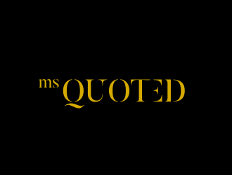 Ms Quoted, Inc logo design by Rossee