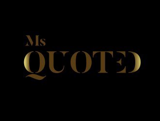 Ms Quoted, Inc logo design by Rossee