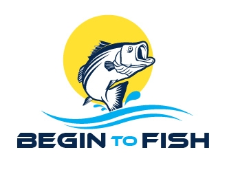 Begin To Fish logo design by usef44