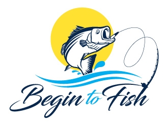 Begin To Fish logo design by usef44