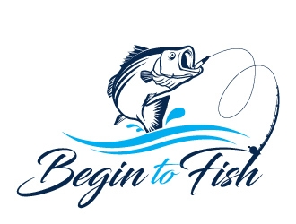 Begin To Fish logo design by usef44