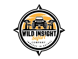 The Wild Insight Safari Company - immerse in nature logo design by uttam