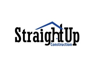 Straight Up Construction logo design by pixelour
