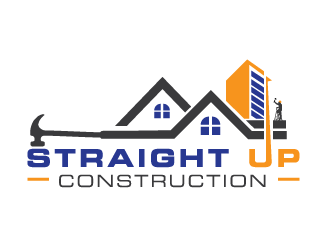 Straight Up Construction logo design by rootreeper
