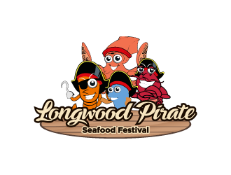 Longwood Pirate Seafood Festival logo design by yurie