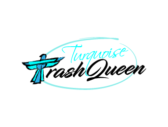 Turquoise Trashqueen logo design by reight