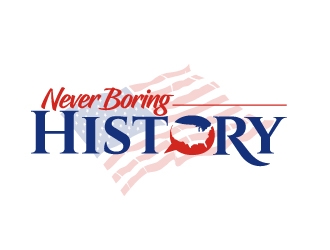 Never Boring History logo design by jaize