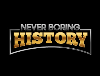 Never Boring History logo design by aRBy