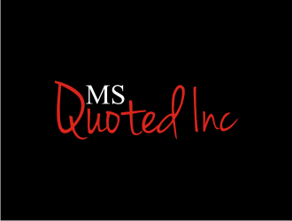 Ms Quoted, Inc logo design by BintangDesign