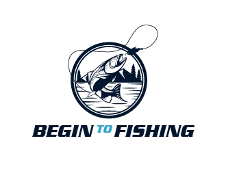 Begin To Fish logo design by cybil