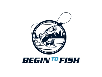 Begin To Fish logo design by cybil