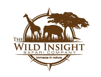 The Wild Insight Safari Company - immerse in nature logo design by ElonStark