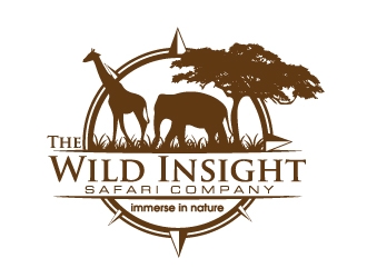 The Wild Insight Safari Company - immerse in nature logo design by ElonStark