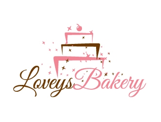 Loveys Bakery logo design by ElonStark