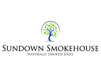 Sundown Smokehouse - Naturally Smoked Jerky logo design by jetzu