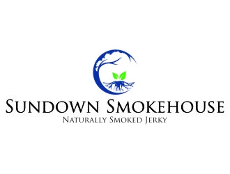 Sundown Smokehouse - Naturally Smoked Jerky logo design by jetzu