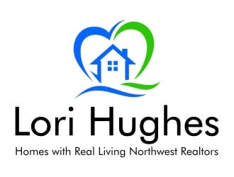Lori Hughes Homes with Real Living Northwest Realtors logo design by jetzu