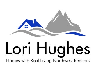 Lori Hughes Homes with Real Living Northwest Realtors logo design by jetzu